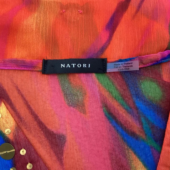 Natori Bengal Multi Swim Coverup Size XS/S - Picture 8 of 9